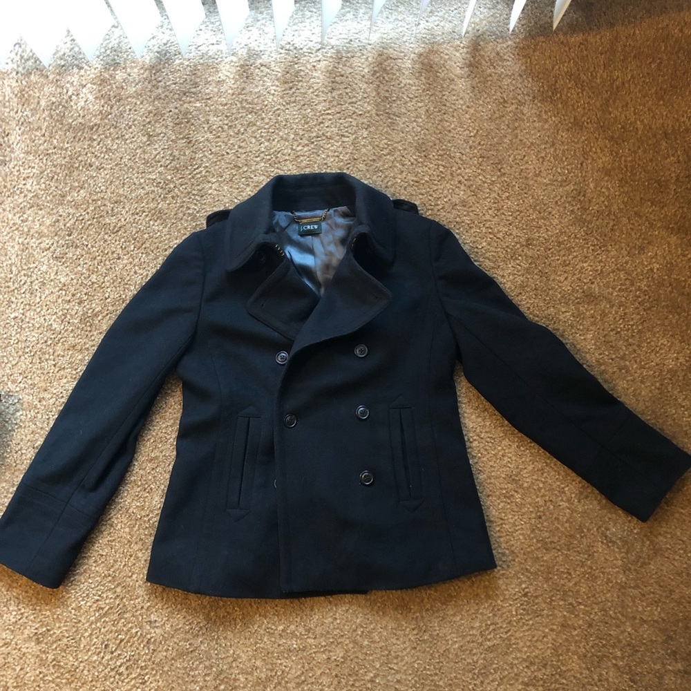 J Crew peacoat.